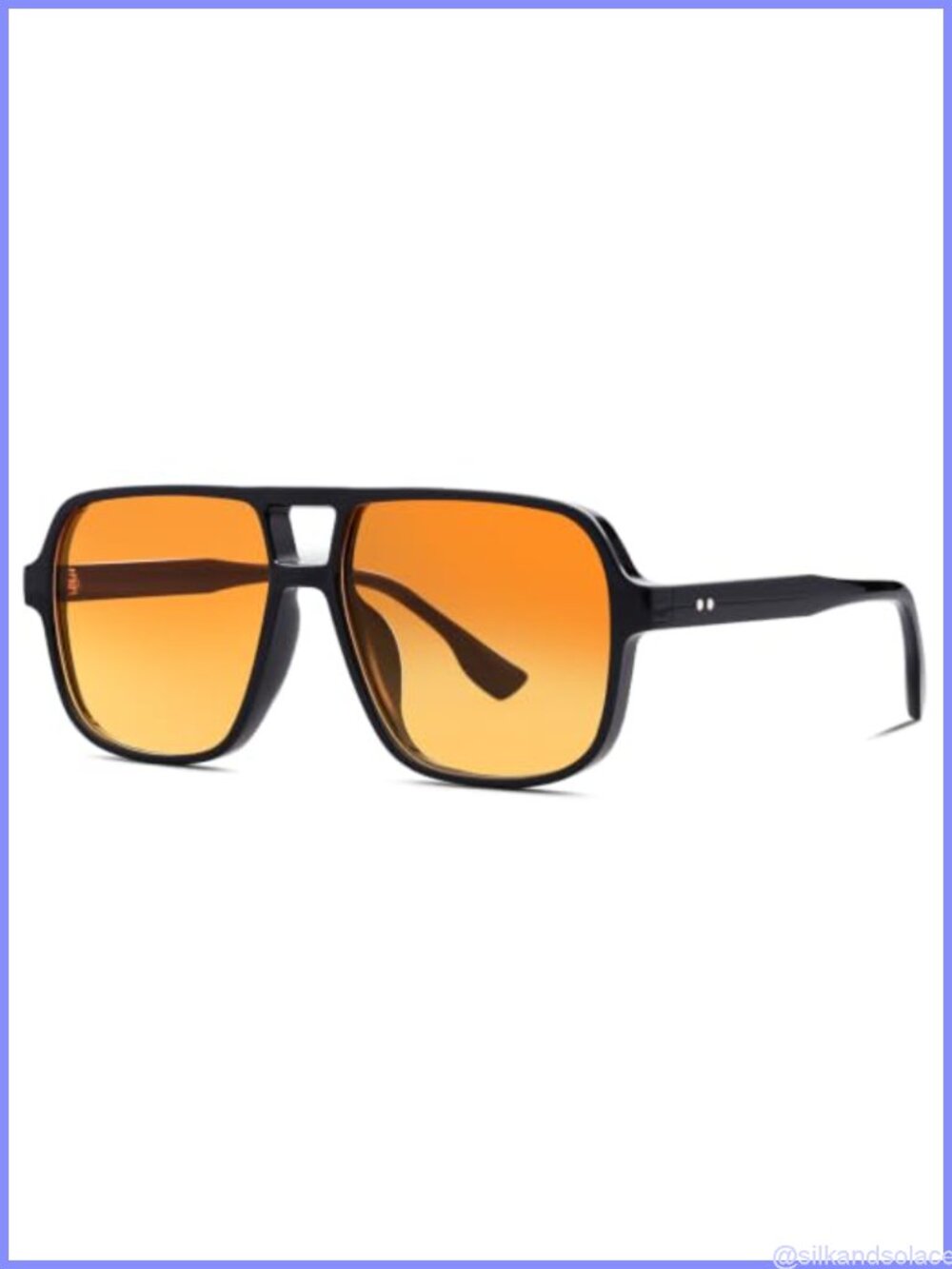 Retro Square 70s Aviator Sunglasses UV400 Tinted Lens Unisex Adult